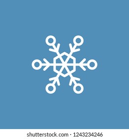 Snowflake winter vector icon