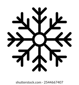 Snowflake winter vector icon illustration