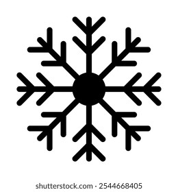 Snowflake winter vector icon illustration