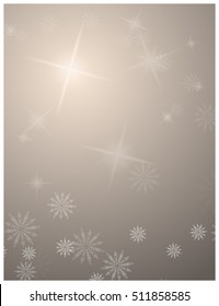 snowflake winter vintage background in blue beige and brown tones for creating backgrounds for websites, t-shirts, postcards, invitations, gift wrapping, mugs