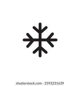 Snowflake winter weather icon Vector