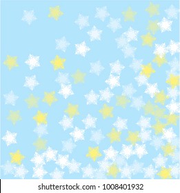 Snowflake winter which consists of isolated elements. Stylish, consist of beautiful elements in snowflake winter. Can be used as print, wallpaper, cards, poster, logo, background
