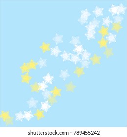 Snowflake winter which consists of isolated elements. Stylish, consist of beautiful  elements in snowflake winter. Can be used as print, wallpaper, cards, poster, logo, background