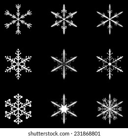 Snowflake_Icons_Set_On_Black_Background_2