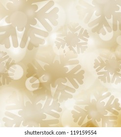 Snowflakes abstract background with blurry bokeh