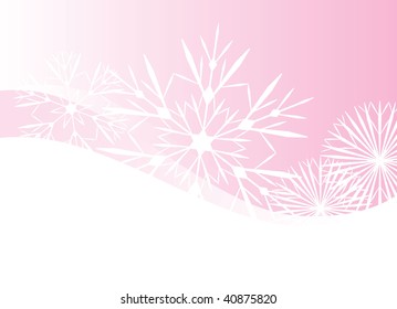snowflakes abstract vector blue backdrop