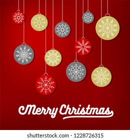 snowflakes arrange as shape illustration, flat design for use as wallpaper or background.editable outline of snowflakes