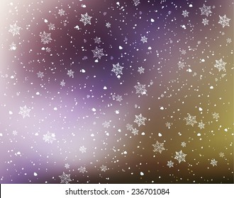 Snowflakes background