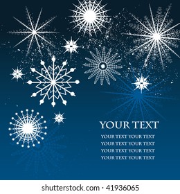 Snowflakes background