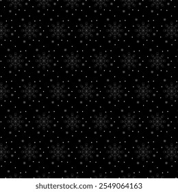  Snowflakes background. Black snowflakes background. Vector illustration. Holidays greeting, postcard.