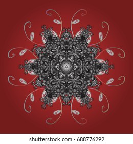 Snowflakes. Background. Christmas pattern with snowflakes abstract background. Holiday design for Christmas and New Year fashion prints. Vector illustration.