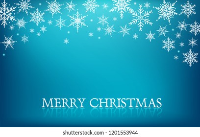 Snowflakes Background. Illustration Vector EPS10.