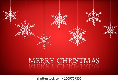 Snowflakes Background. Illustration Vector EPS10.