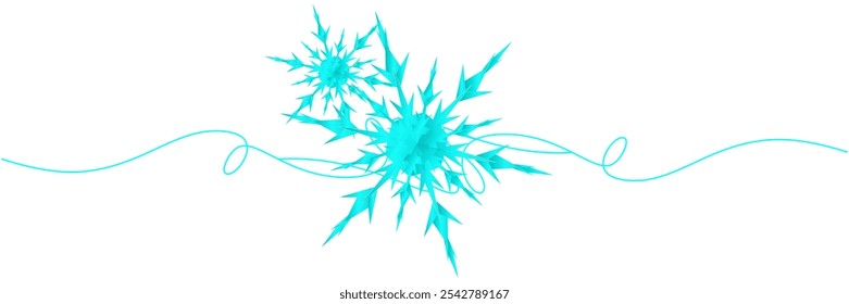 Schneeflocken Hintergrund mit Illustration Winter Weihnachten
