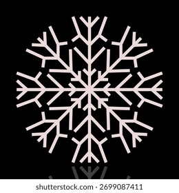 Vector aislado de fondo de copos de nieve, grupo de copos de nieve con Anuncio de estrellas. Copo de nieve icono de Vector logo de nieve de dibujos animados de Navidad símbolo de colección. Fondo de escarcha. Navidades de decoración de bordes.