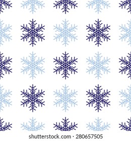 Snowflakes background in light gray colors