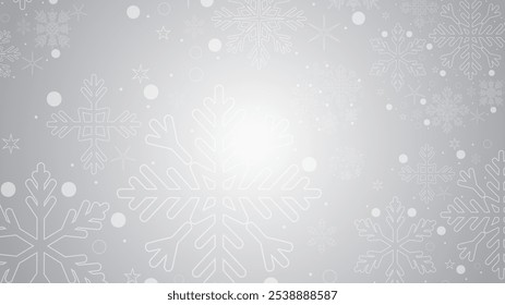 Snowflakes background ,Merry Christmas and Happy New Year background, element in Christmas holiday , Flat Modern design , illustration Vector EPS 10