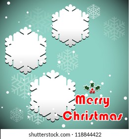Snowflakes background with place for your text