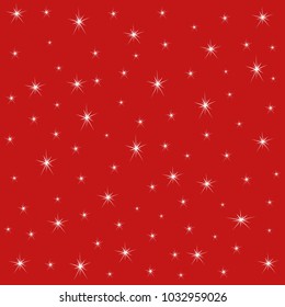 Snowflakes background in red