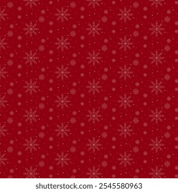 Snowflakes background. Red snowflakes background. Vector illustration. Holidays greeting, postcard.