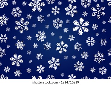 snowflakes background texture seamless repeat blue white