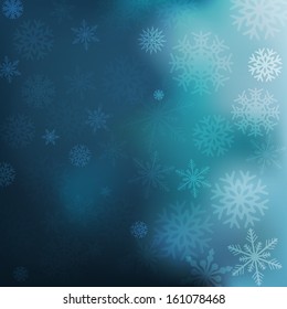 Snowflakes Background. Vector Illustration