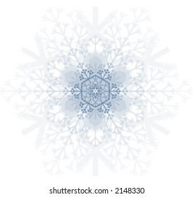 Snowflakes background, vector illustration