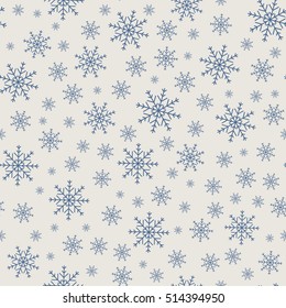 Snowflakes background. Vector illustration.