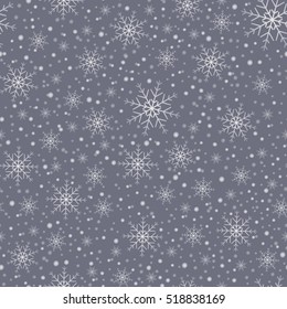 Snowflakes background. Vector illustration.