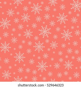 Snowflakes background. Vector illustration.