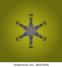 Snowflakes background. Vector illustration. 