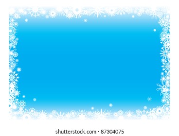 Snowflakes background. Vector illustration