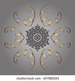 Snowflakes. Background. Vector illustration. Christmas background with snowflakes abstract background. Holiday design for Christmas and New Year fashion prints. Vector illustration.
