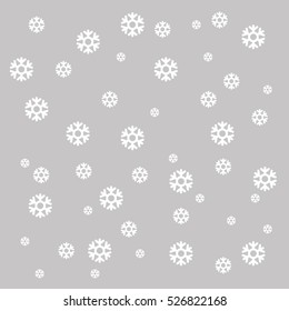 snowflakes background vector illustration eps10. Isolated badge for website or app - stock infographics