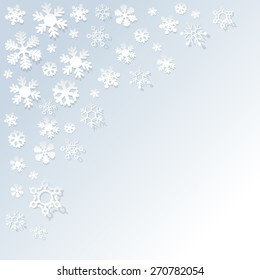 Snowflakes Background White Paper Stock Vector (Royalty Free) 270782054 ...