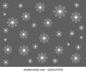 Snowflakes background winter