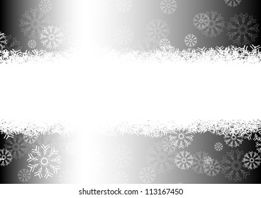 snowflakes background for winter and christmas theme