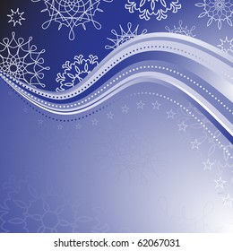 snowflakes background for winter and christmas theme