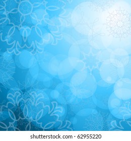 snowflakes background for winter and christmas theme