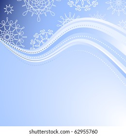 snowflakes background for winter and christmas theme