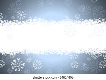 Schneeflocken-Hintergrund für Winter- und Weihnachtsthemen