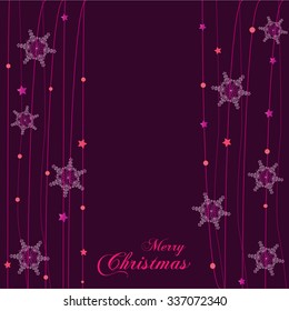 Snowflakes background for winter and New Year,  merry christmas theme.  Silver snowflake. 