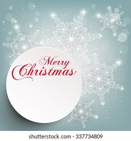 Snowflakes background for winter and New Year, merry christmas theme. Silver snowflake. 