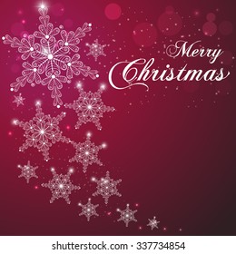 Snowflakes background for winter and New Year, merry christmas theme. Silver snowflake. 