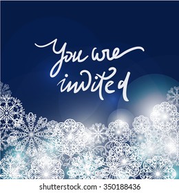 Snowflakes background for Your design