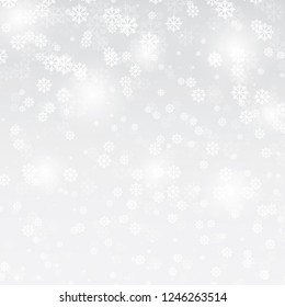 snowflakes background,Many white cold flake elements on background.