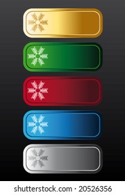 Snowflakes banners
