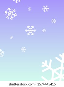 snowflakes with blue background vector ilustration