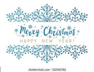 Snowflakes border for Your design