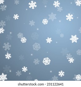 Snowflakes christmas background